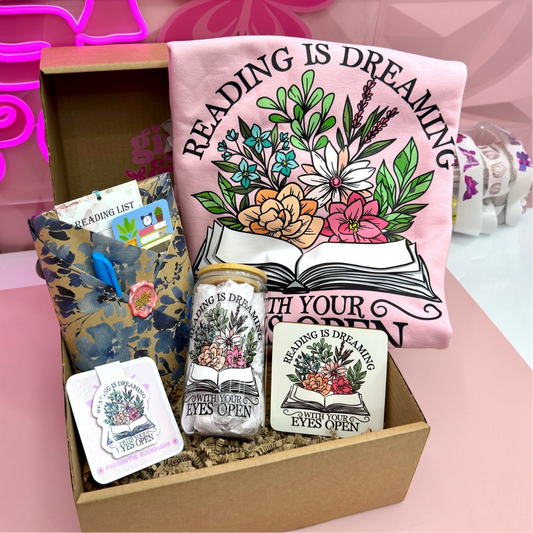 Reading Is Dreaming” Bookish Gift Box 🌸📚✨