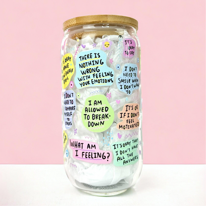 ‘My Mental Breakdown Cup’ 16oz (455ml) Iced Coffee Glass Cup