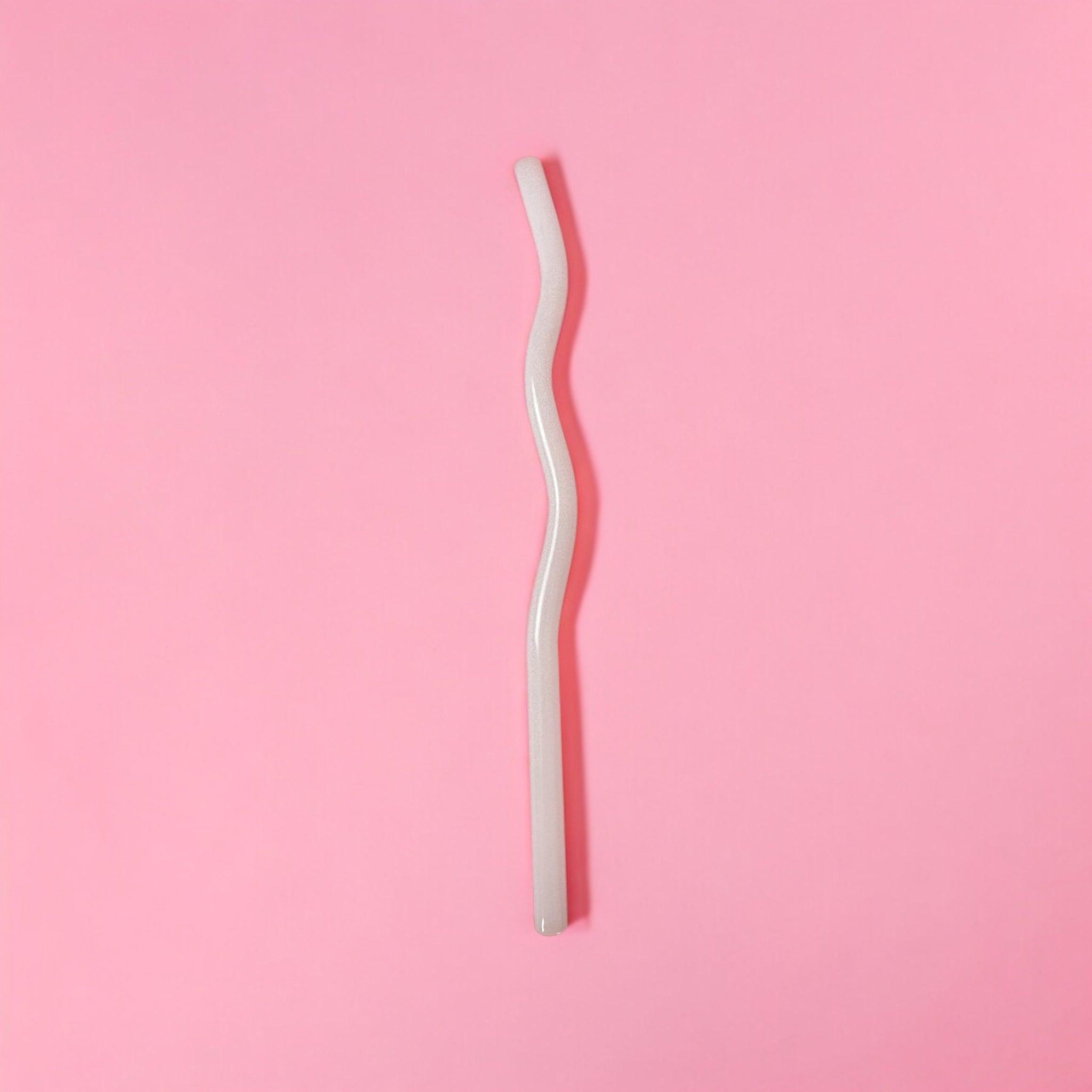 Glass Wavy Straws
