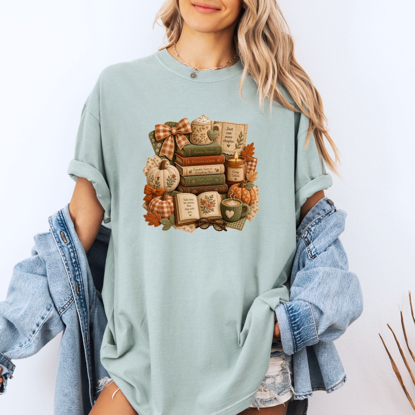 🍂📚 Autumn Stories & Cozy Chapters T-Shirt 🎃☕