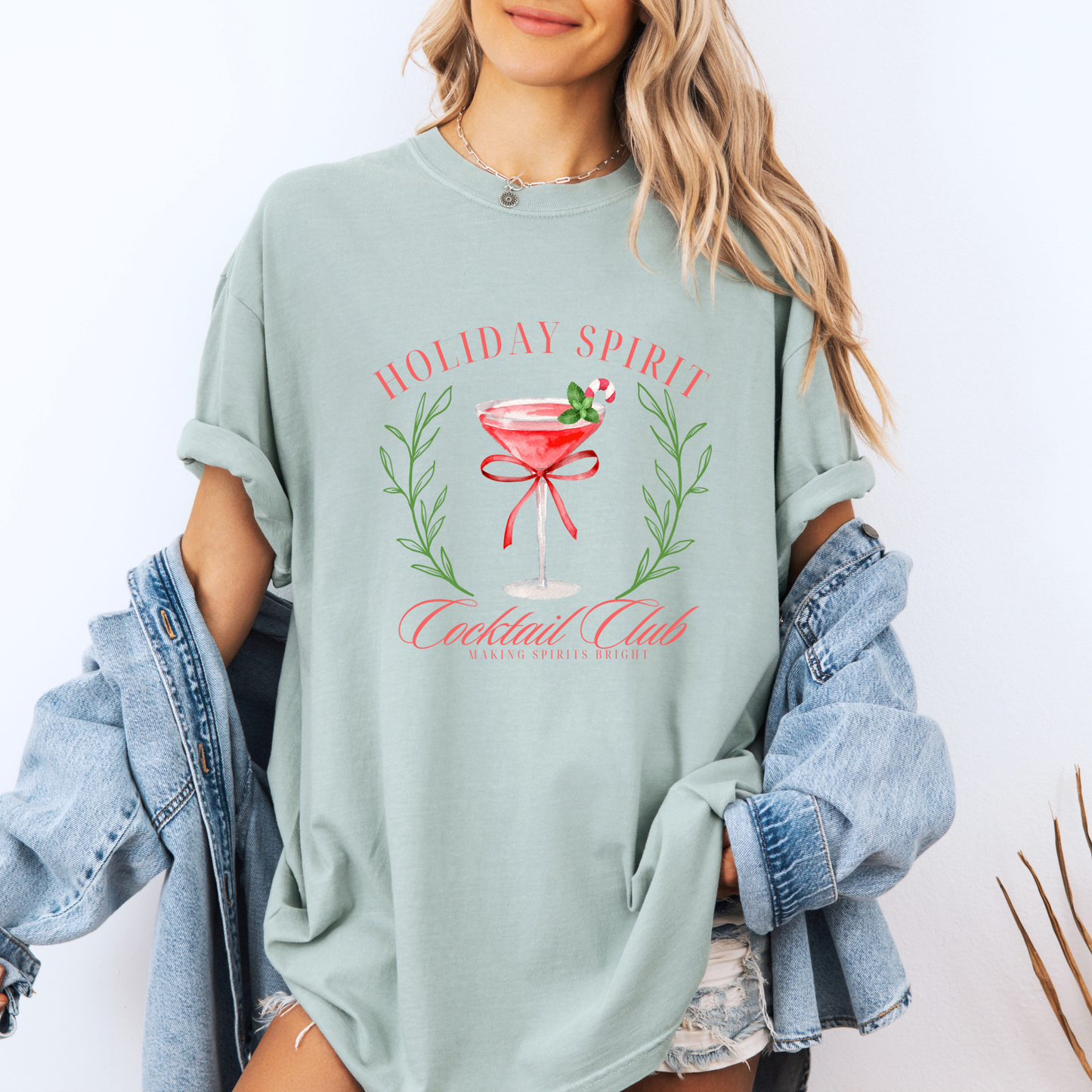 🥂🌟 Holiday Spirit Cocktail Club 🎁 100% Organic Cotton T-Shirt