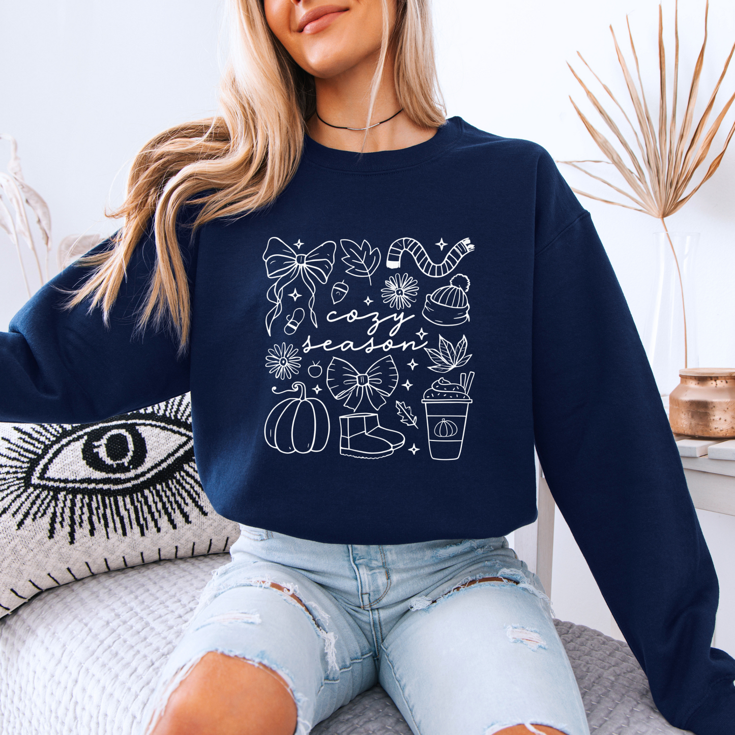 Cozy Season Organic Cotton Crewneck Sweatshirt