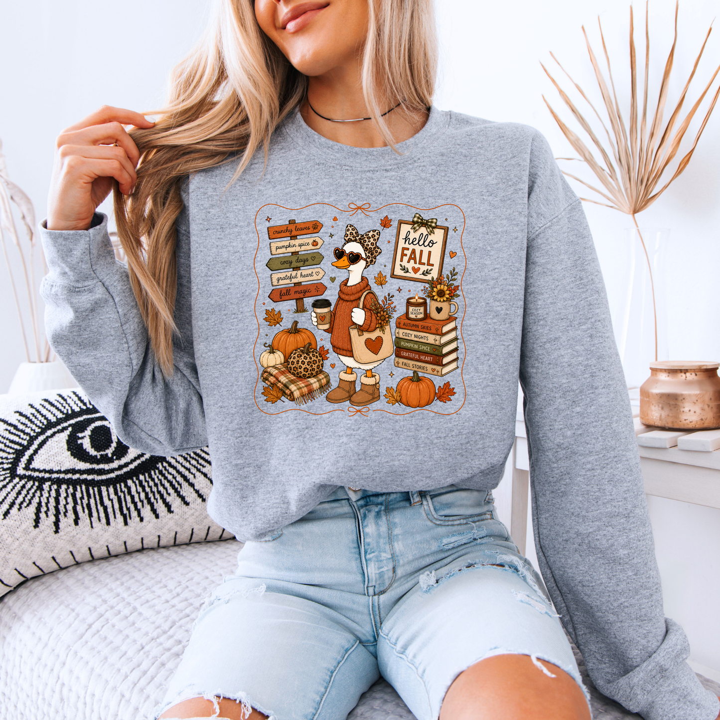 Hello Fall Goose Sweatshirt 🍂🪿