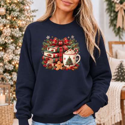 Festive Christmas Book Nook ✨🎅 Cosy Christmas Sweatshirt