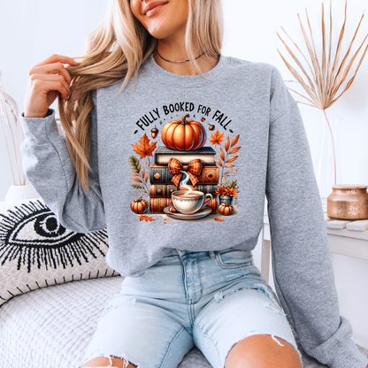 🍂📚 Fully Booked for Fall Sweatshirt 🎃☕