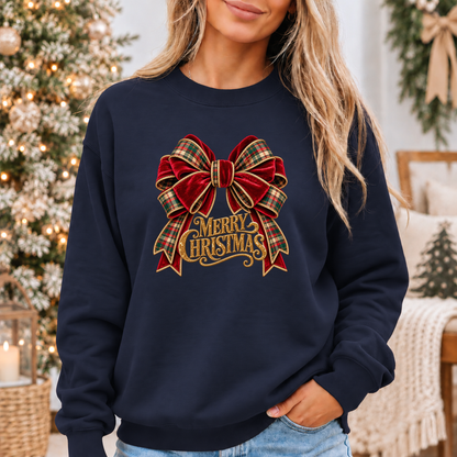 Christmas in Velvet & Tartan 🎀🎄✨ Cosy Christmas Sweatshirt