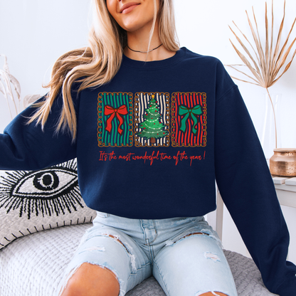 🍬 Sweet Holiday Cheer 🎄 Organic Cotton Sweatshirt