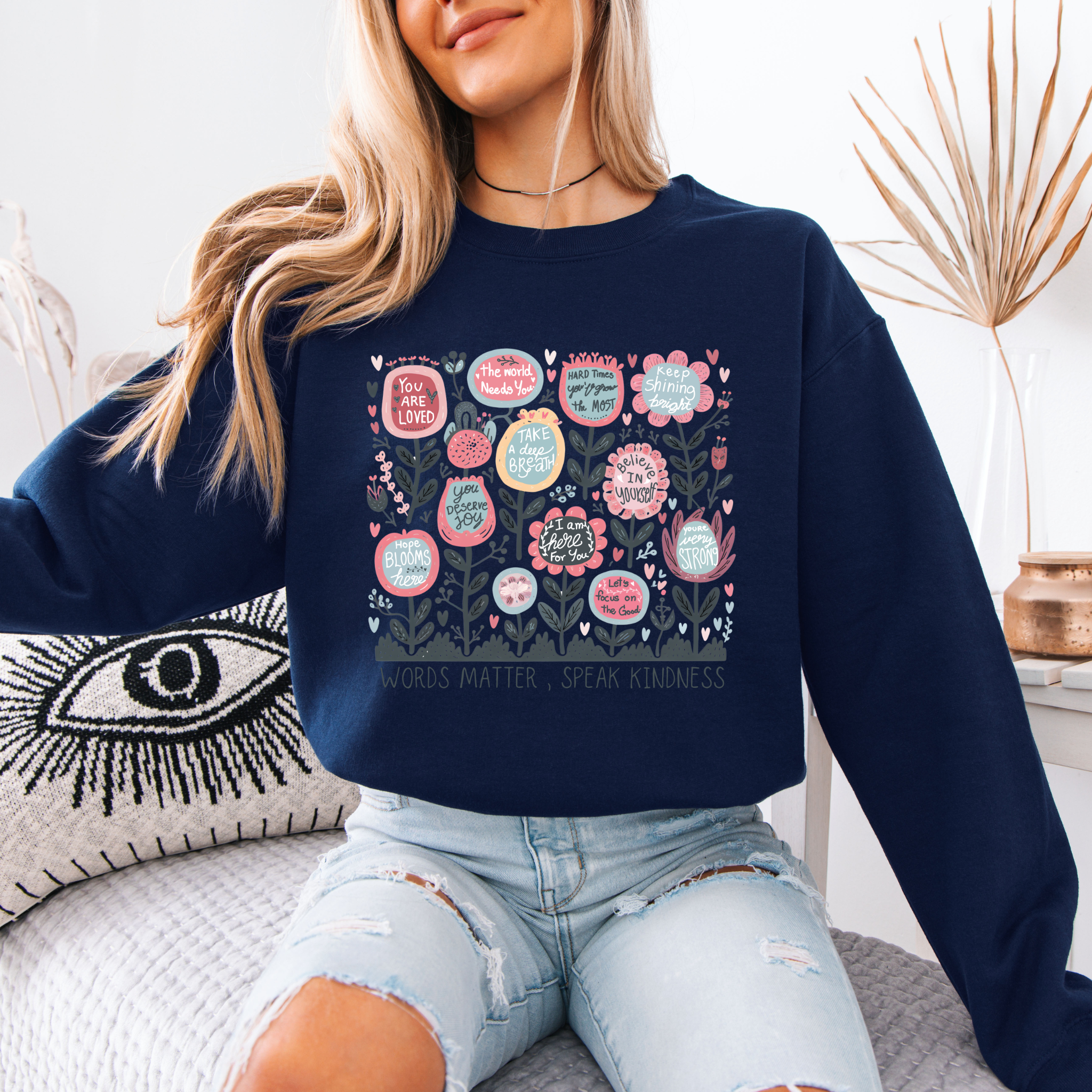 Words Matter Cotton Sweatshirt