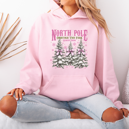 🌲❄️ North Pole Tree Farm ❄️🌲 Luxuriously Thick Hoodie