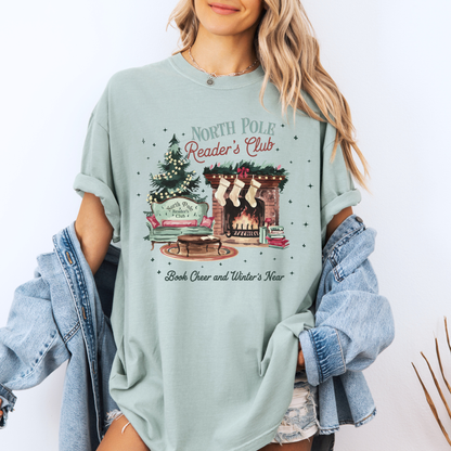 📚❄️ North Pole Reader’s Club ❄️📚  100% Organic Cotton T-Shirt
