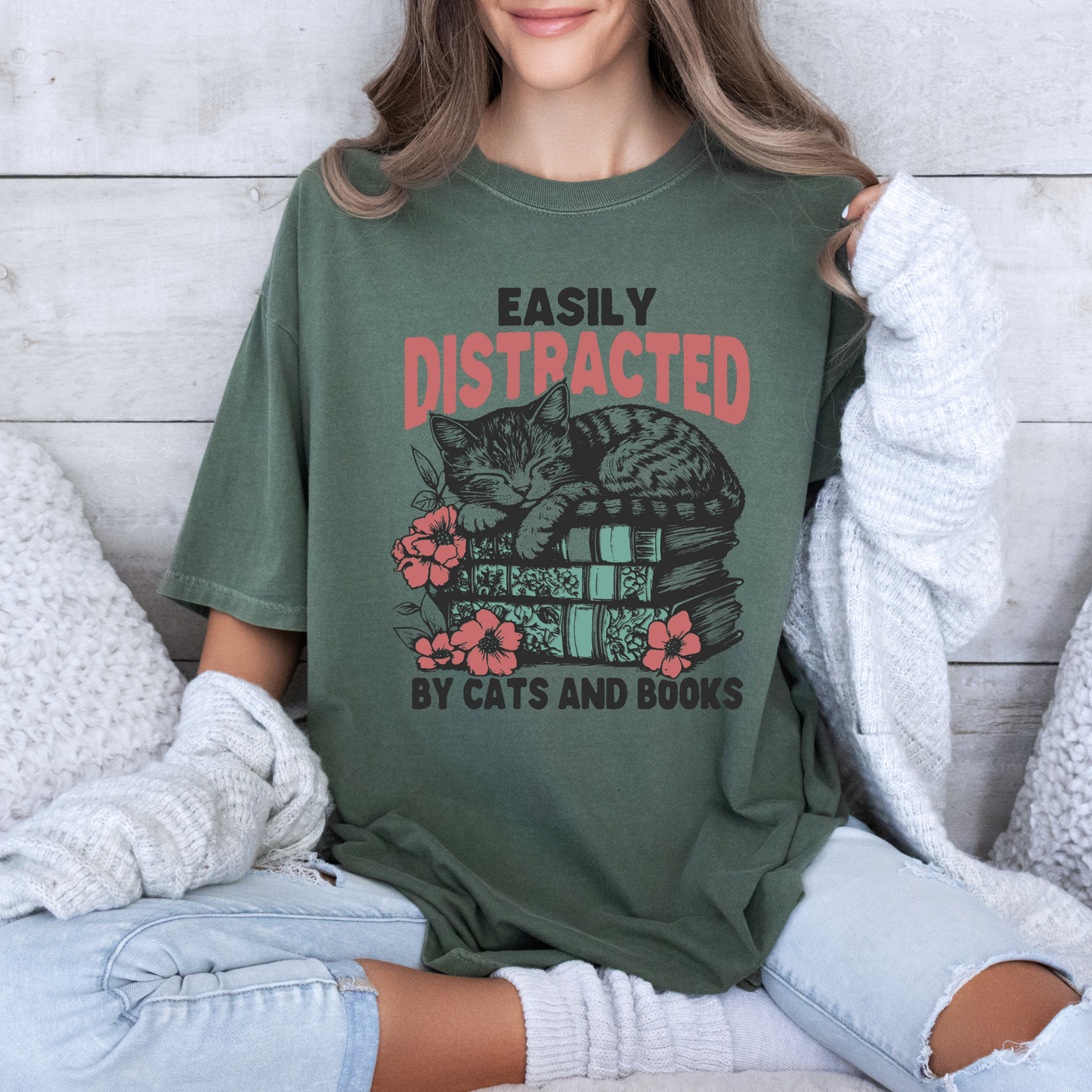 Cat Nap & Chapters - 100% Organic cotton T-shirt