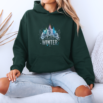 🌲 Frosted Forest Glow ❄️  Luxuriously Thick Hoodie