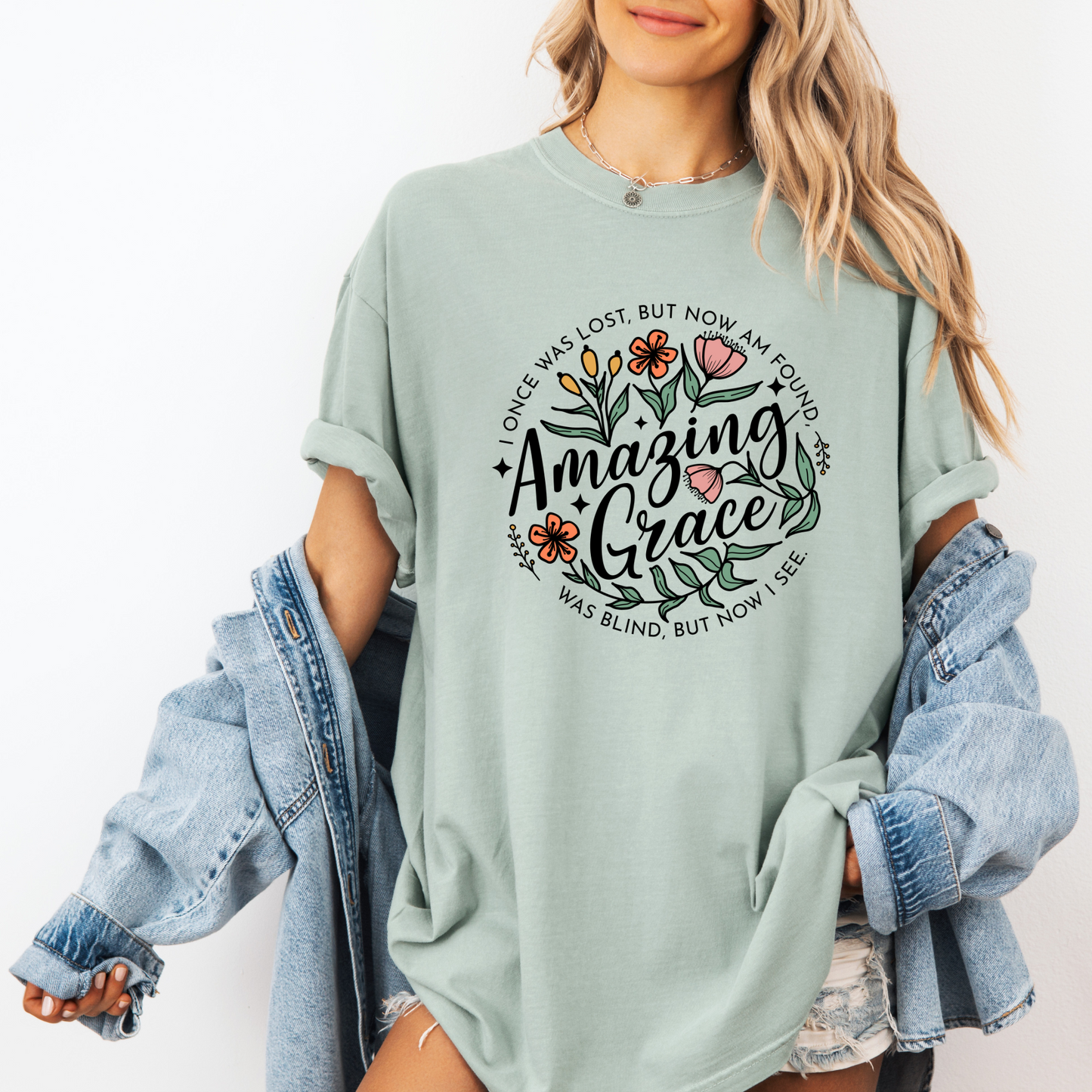Amazing Grace T-shirt 100% Organic Cotton