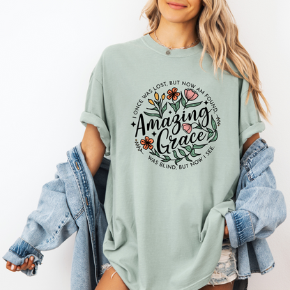 Amazing Grace T-shirt 100% Organic Cotton