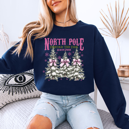 🌲❄️ North Pole Tree Farm ❄️🌲 Organic Cotton Sweatshirt