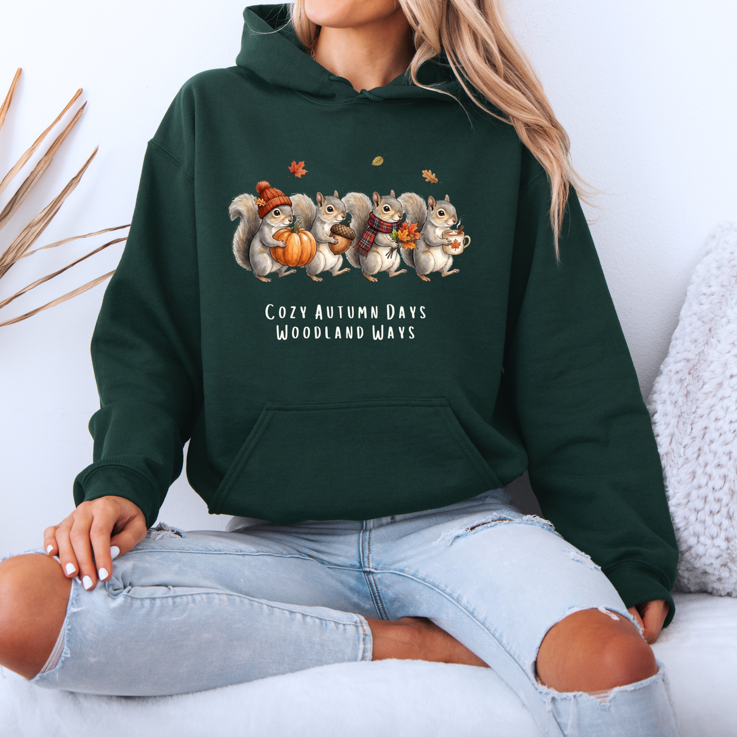 🐿️ Cozy Autumn Days Woodland Ways Hoodie 🍂🎃