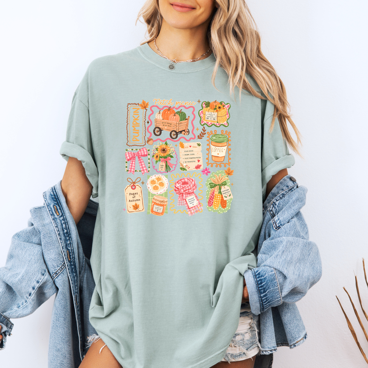 Pumpkin Patch Picnic Autumn T-Shirt 🎃🍂