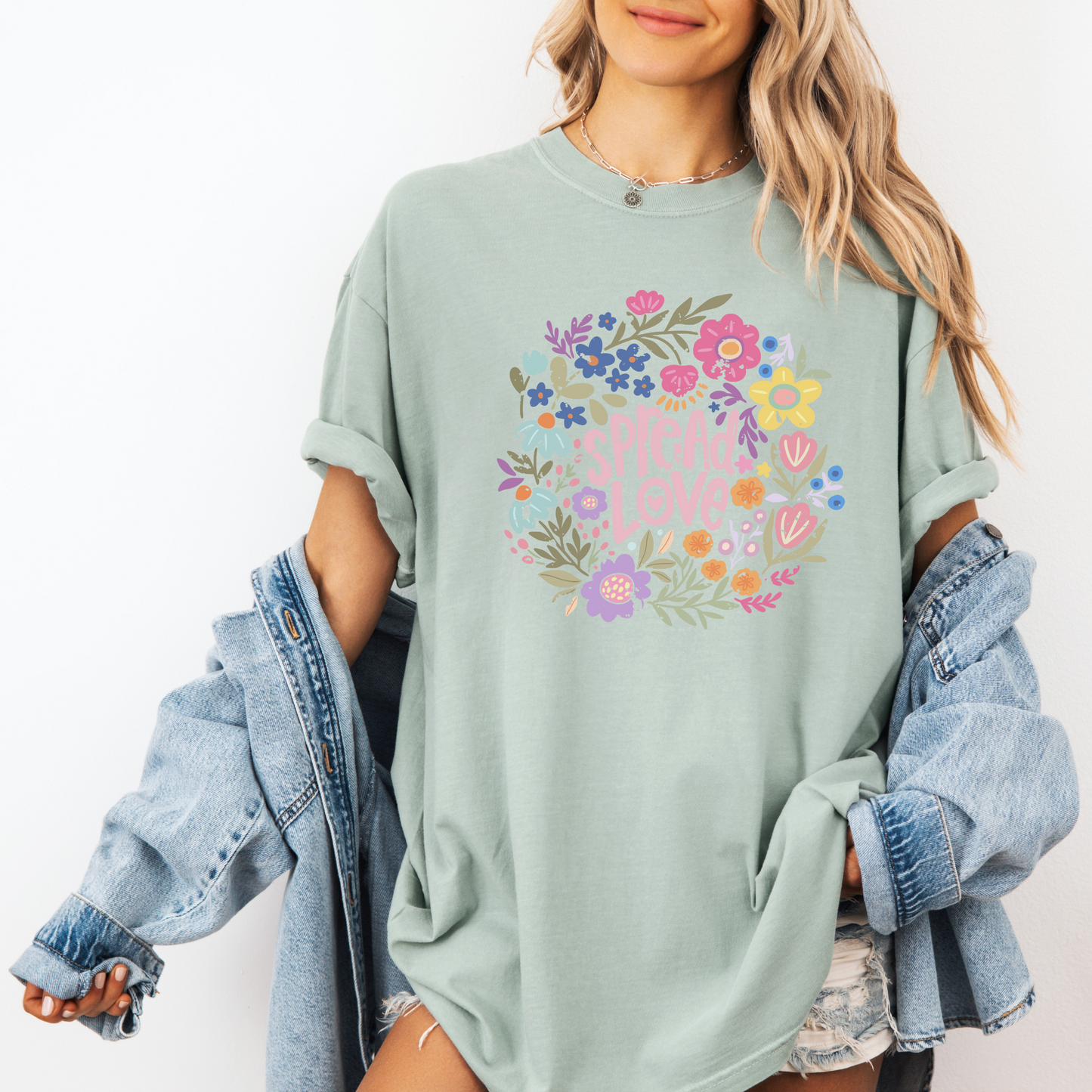 Spread Love  T-shirt 100% Organic Cotton