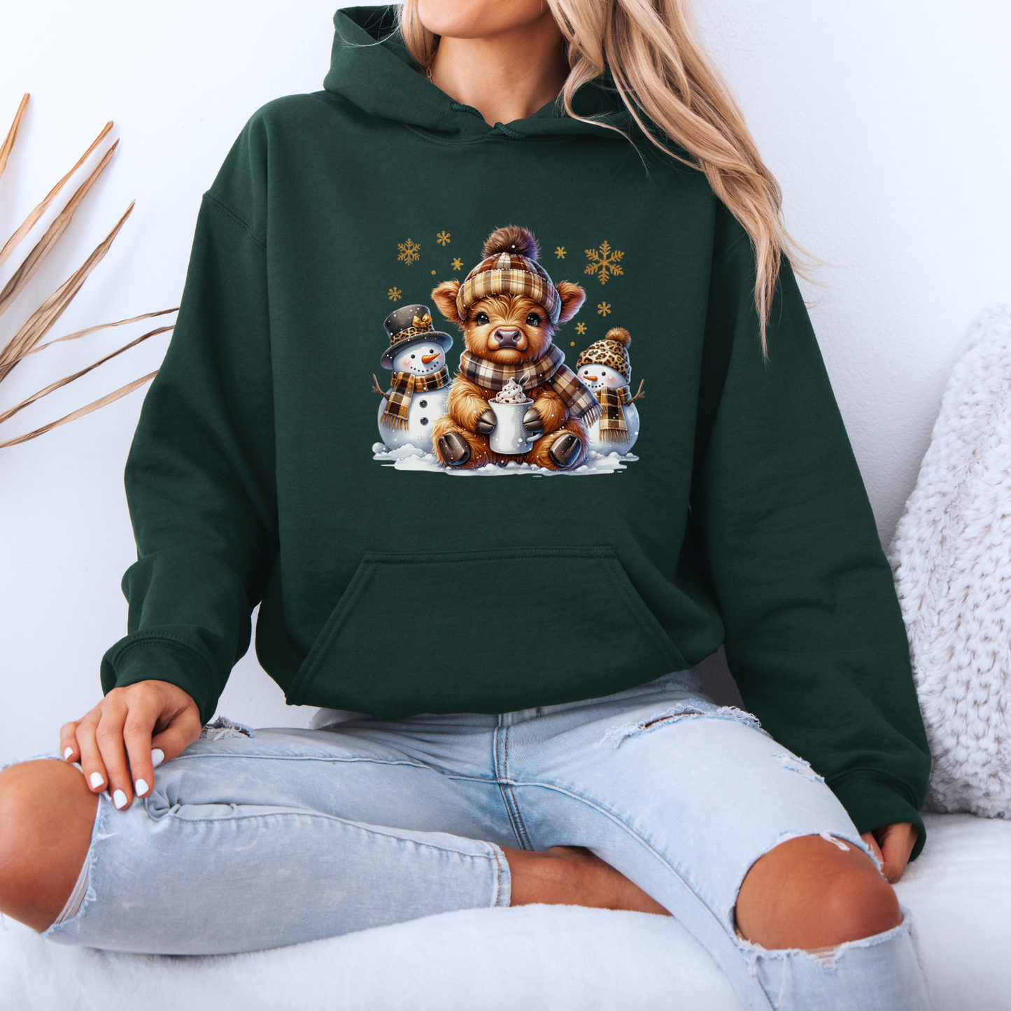 🐮 Cozy Winter Cow ❄️  Luxuriously Thick Hoodie
