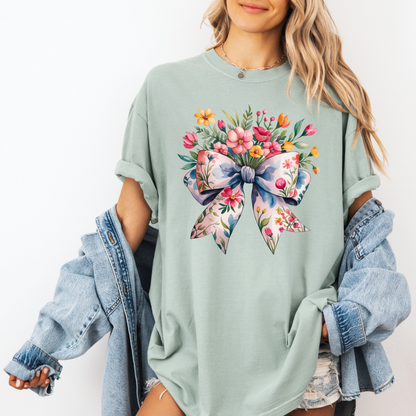 Spring Bow T-shirt 100% Organic Cotton