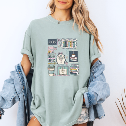 Bookish Cozy Life T-Shirt ☕📖🌿