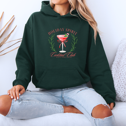 🍸 Holiday Spirit Cocktail Club 🎄  Luxuriously Thick Hoodie