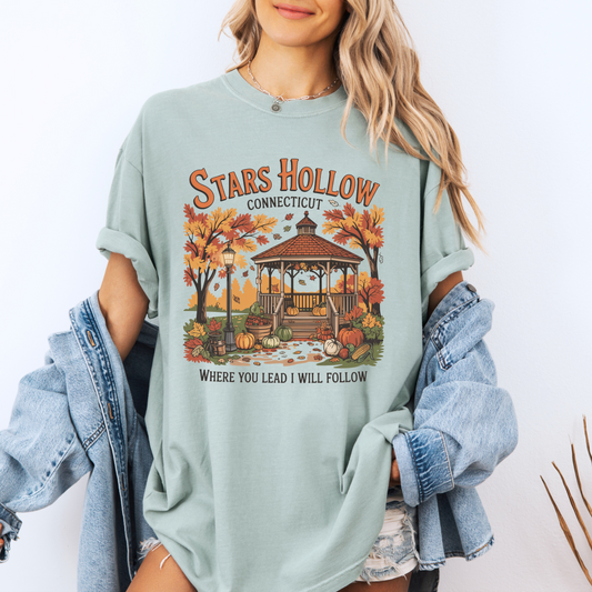🍂 Stars Hollow Autumn Tee 🎃☕ Organic cotton