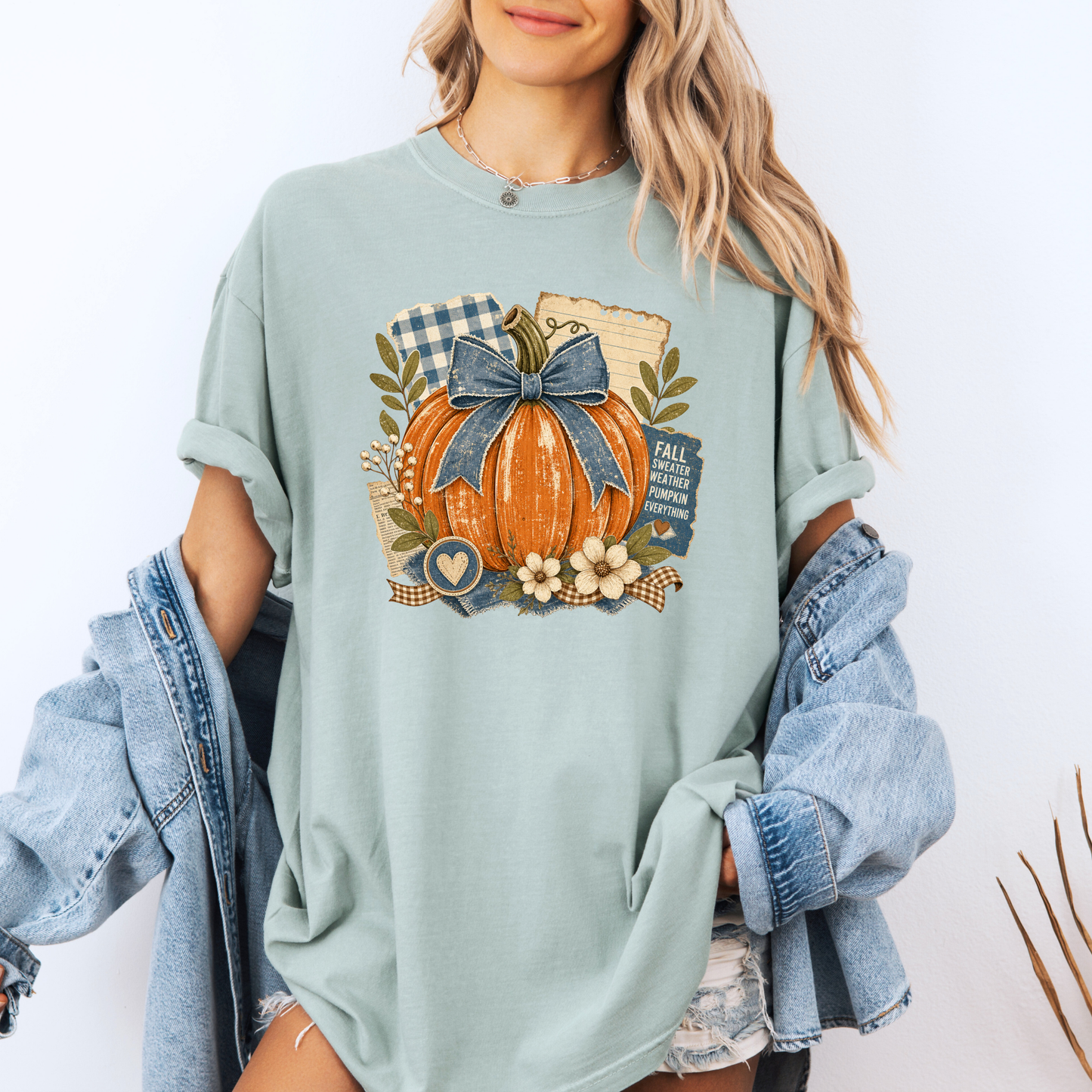 Fall Sweater Weather Pumpkin T-Shirt 🎃🍂