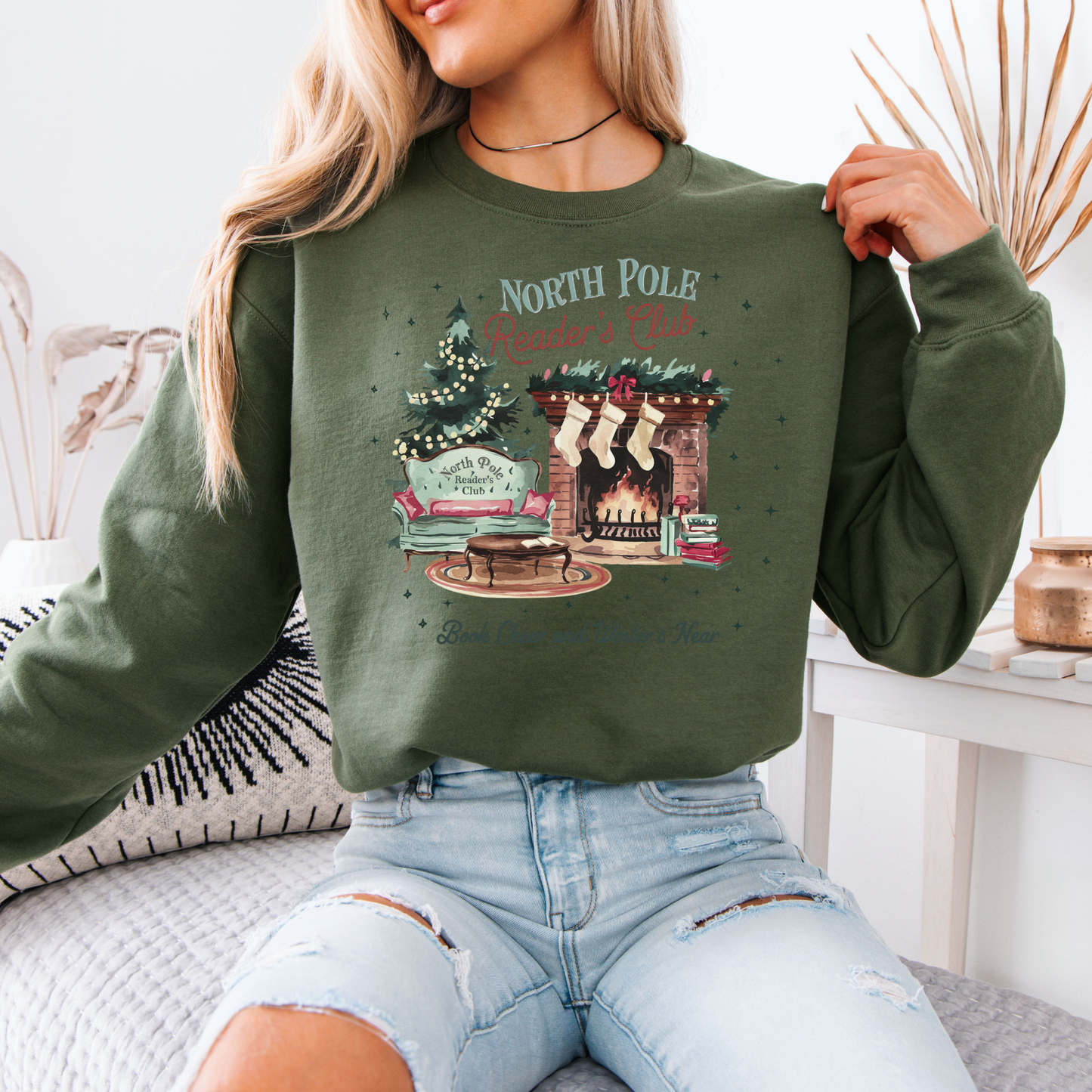 📚❄️ North Pole Reader’s Club ❄️📚 Organic Cotton Sweatshirt