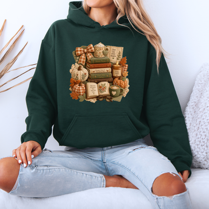 🍂📚 Autumn Stories & Cozy Chapters Hoodie 🎃☕