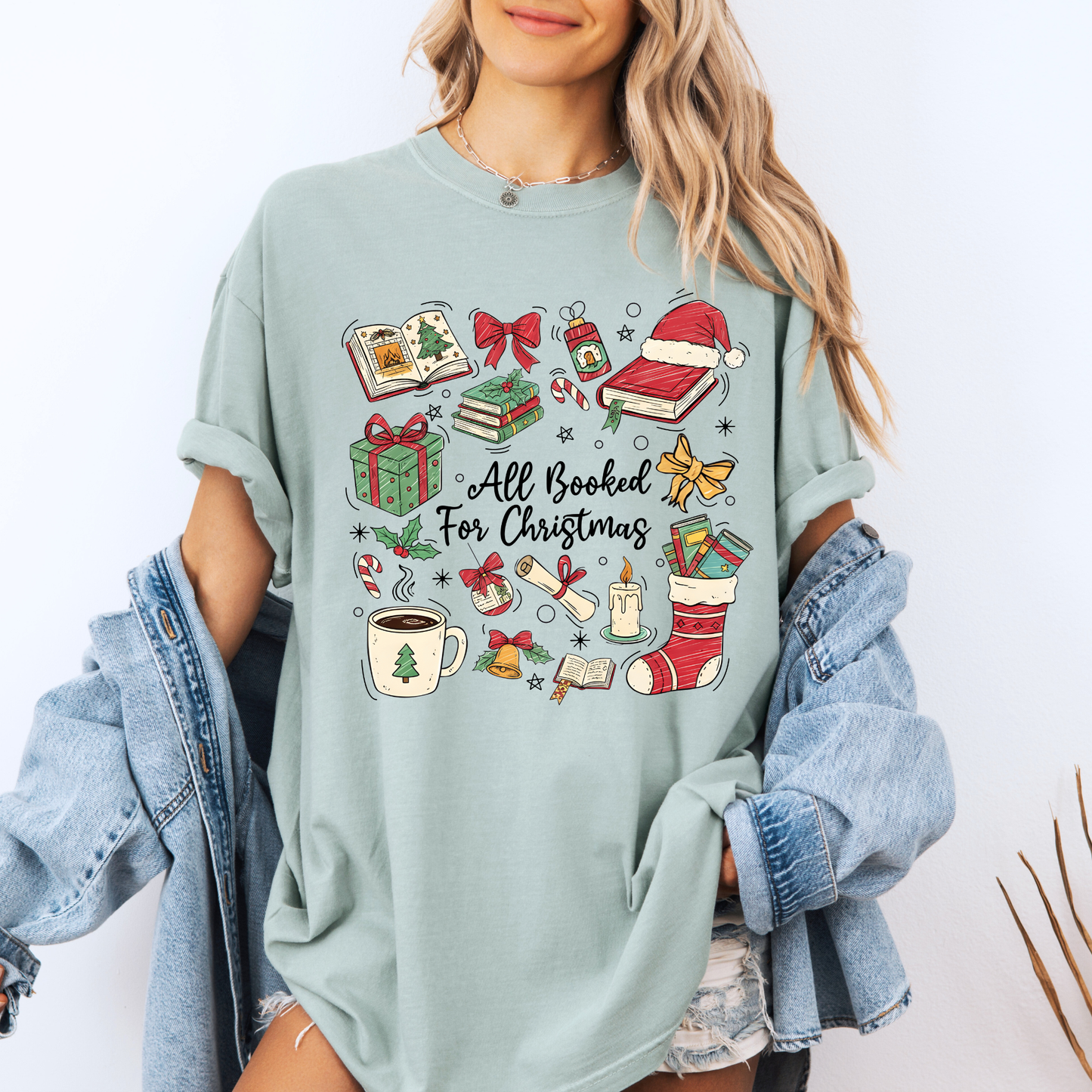 📚✨ Bookish Christmas ✨📚 100% Organic Cotton T-Shirt 📚✨