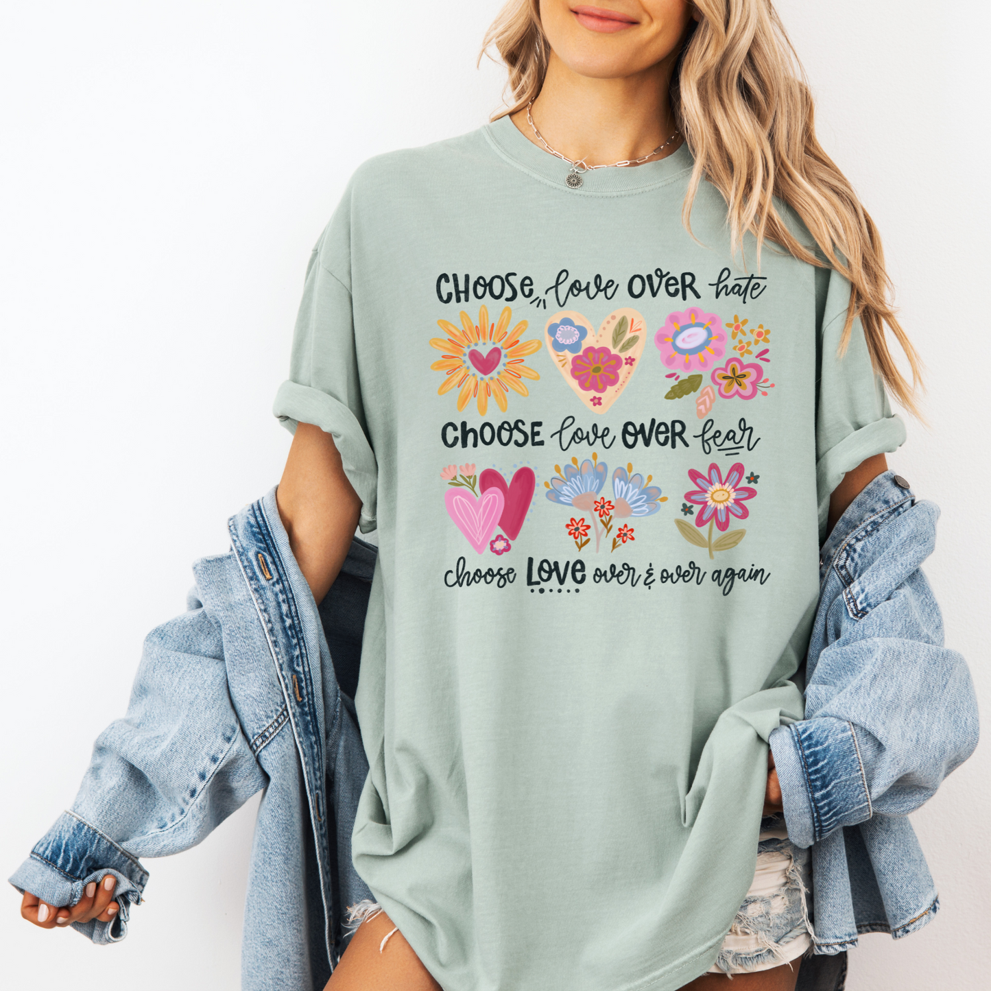 Choose Love T-shirt 100% Organic Cotton