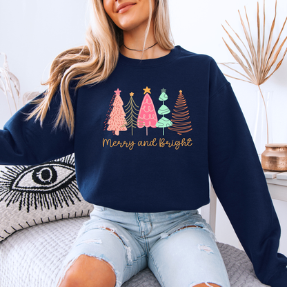 🎄Merry & Bright Forest 🌟 Organic Cotton Sweatshirt