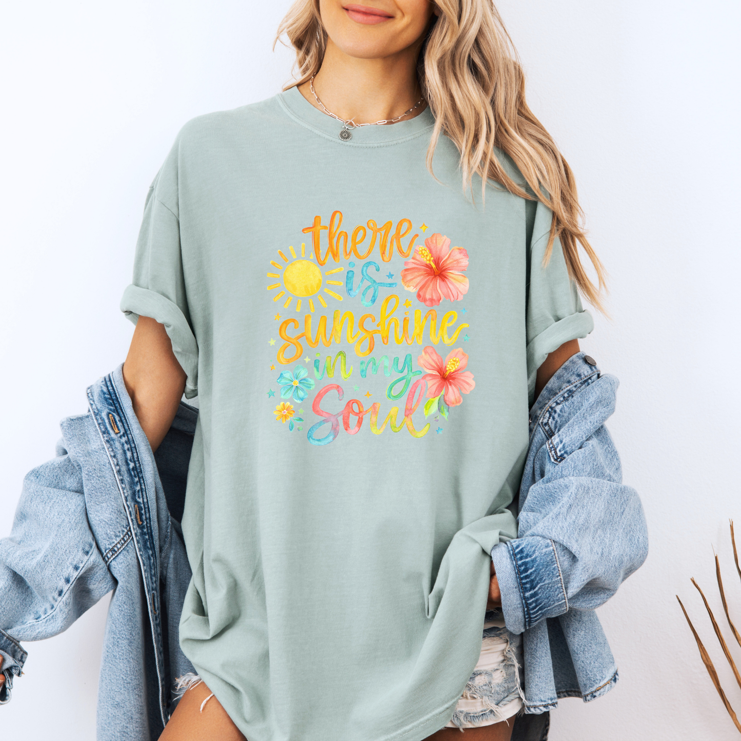 ☀️🌺 There Is Sunshine In My Soul T-Shirt ✨💛