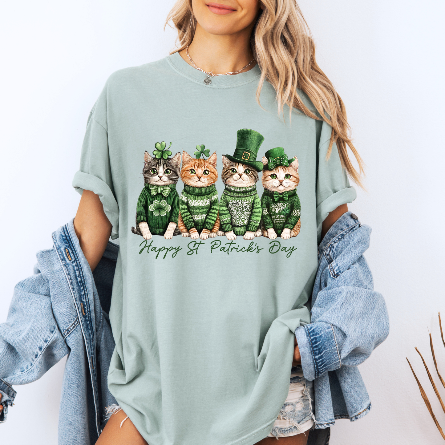 Lucky Cats St. Patrick’s Day T-Shirt 🍀🐾