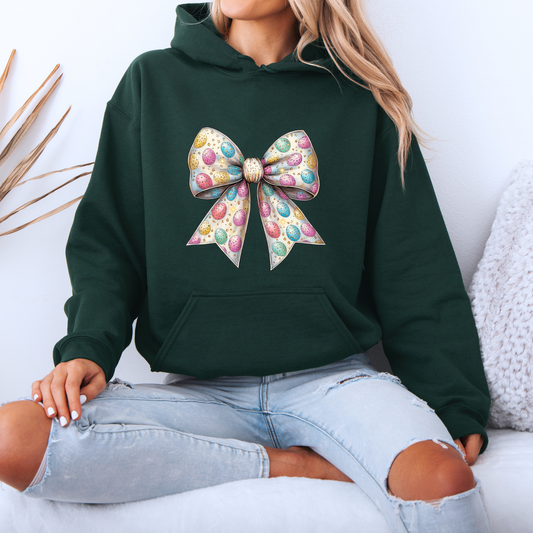 🎀 Easter Egg Bow Hoodie 🐣