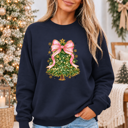 Pretty in Pink Christmas Magic 🎀🎄✨ Cosy Christmas Sweatshirt