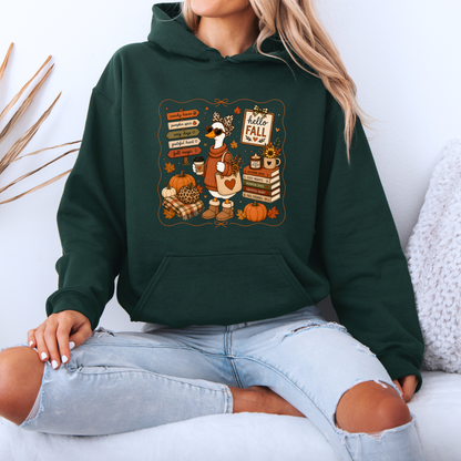 Hello Fall Goose Hoodie 🍂🪿