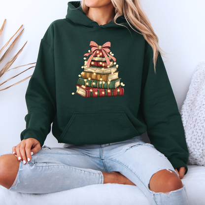 A Very Bookish Christmas 🎄📚  Premium Christmas Hoodie