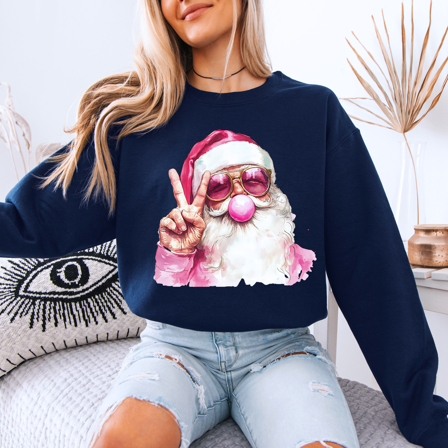 🎅🏻🕶️ Cool Santa ✨  Organic Cotton Sweatshirt