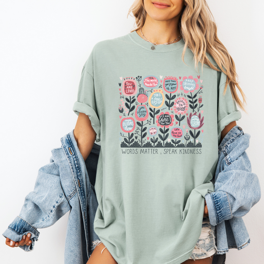 Words Matter T-shirt 100% Organic Cotton