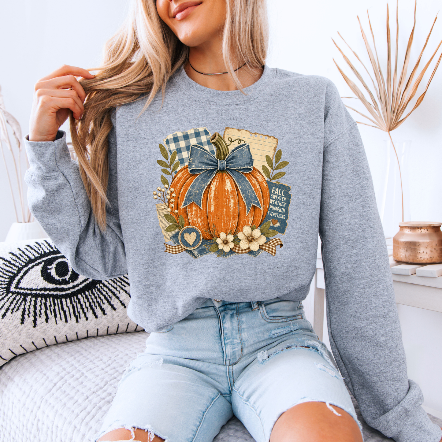 Fall Sweater Weather Pumpkin Sweatshirt 🎃🍂