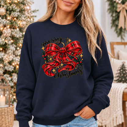 A Tartan Christmas Wish 🎀✨  Cosy Christmas Sweatshirt