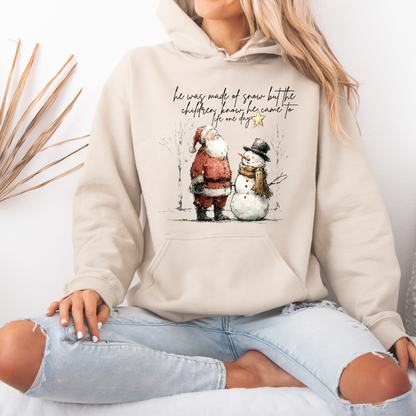 🎅☃️ Santa and Snowman ☃️🎅 Luxuriously Thick Hoodie