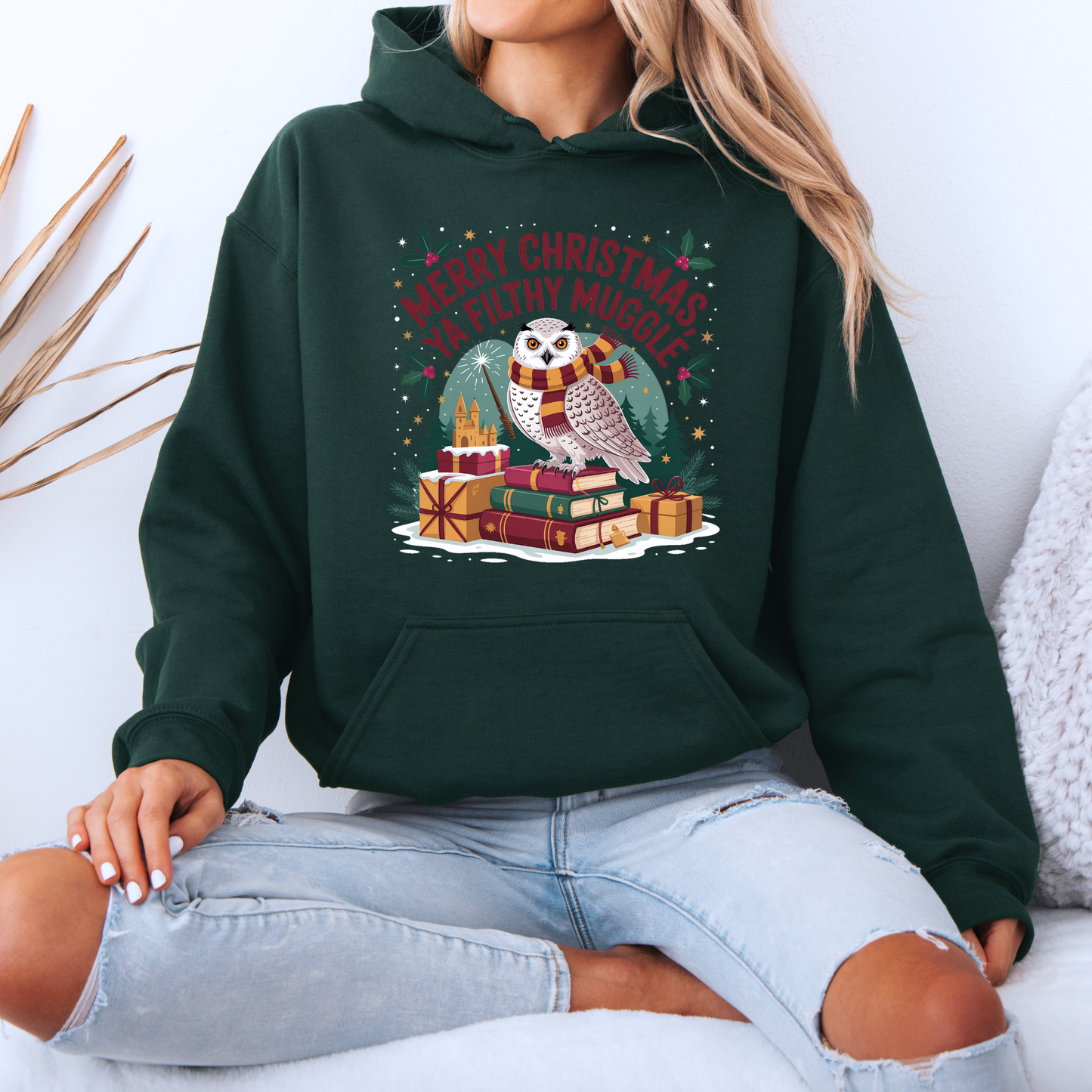 🧙‍♂️🎄 Filthy Muggle Christmas 🎄🧙‍♂️ Luxuriously Thick Hoodie