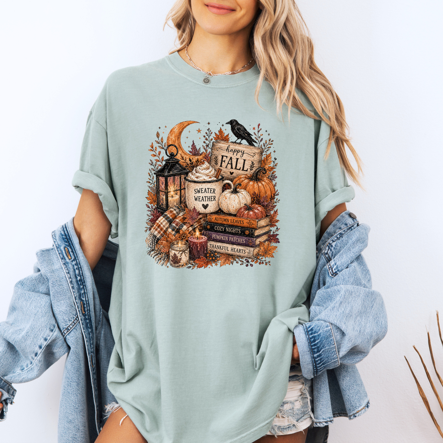 🍂🎃 Happy Fall Sweater Weather T-Shirt 🎃🍂