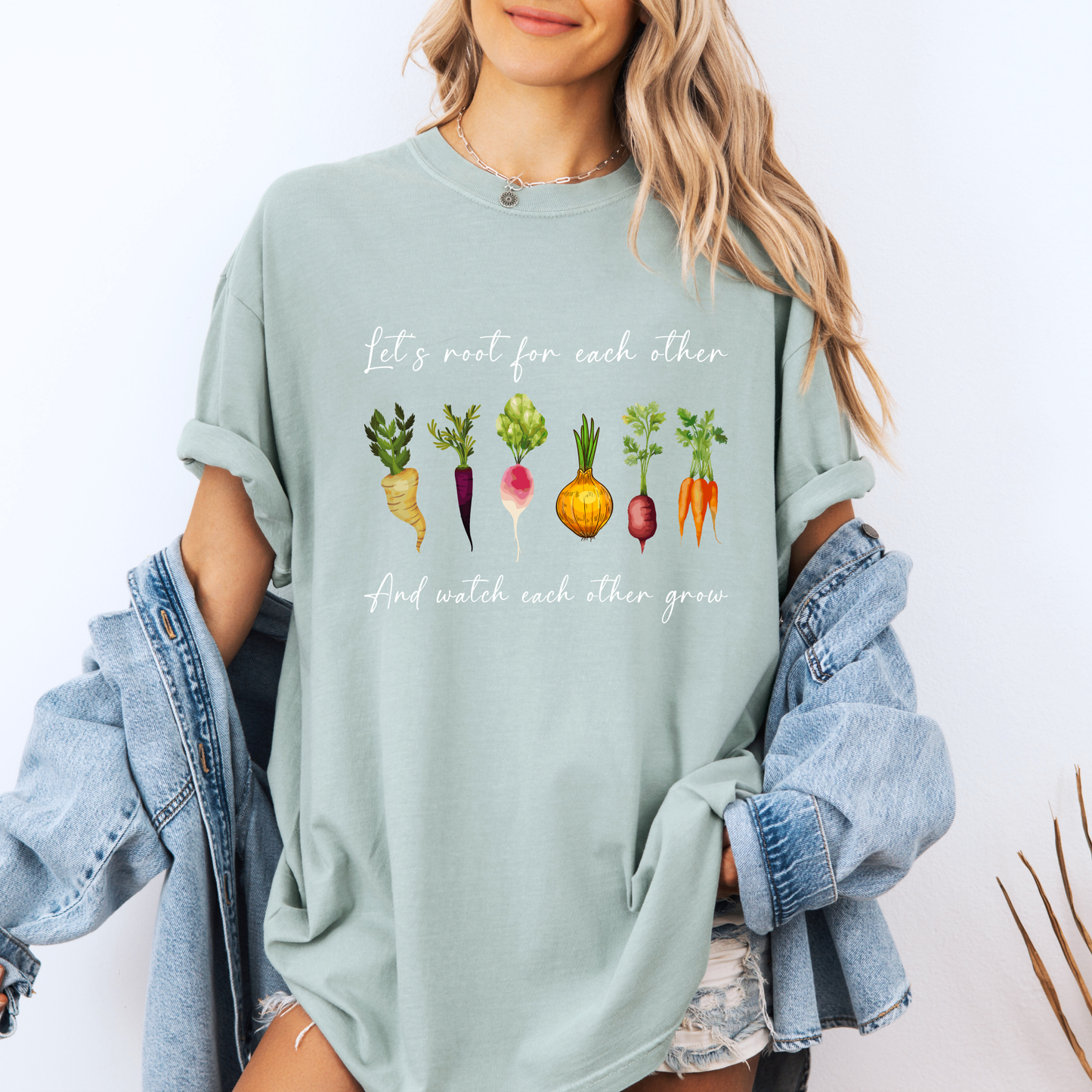 🌱🥕 Let's Root for Each Other T-Shirt