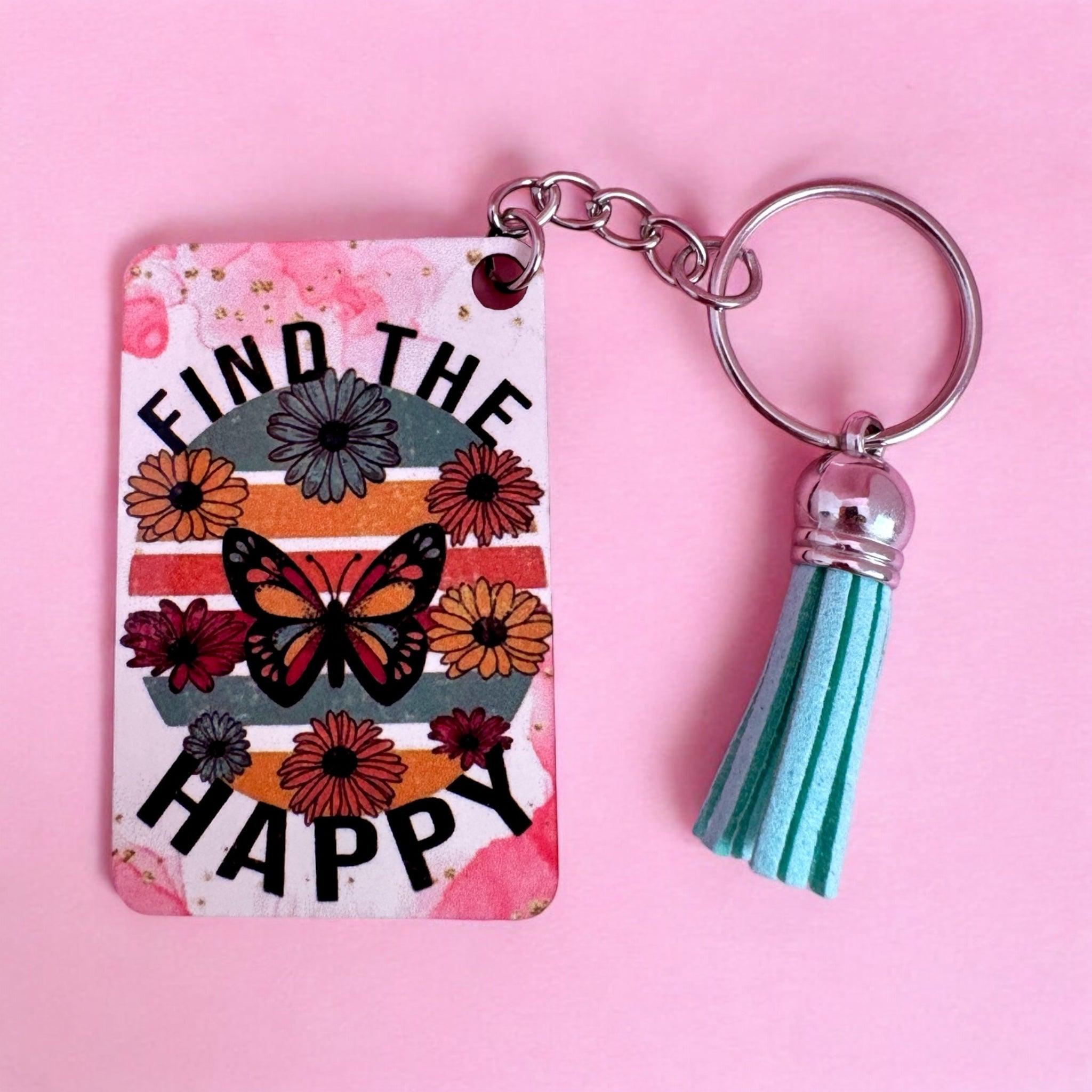 Find the Happy  with Tassel Charm