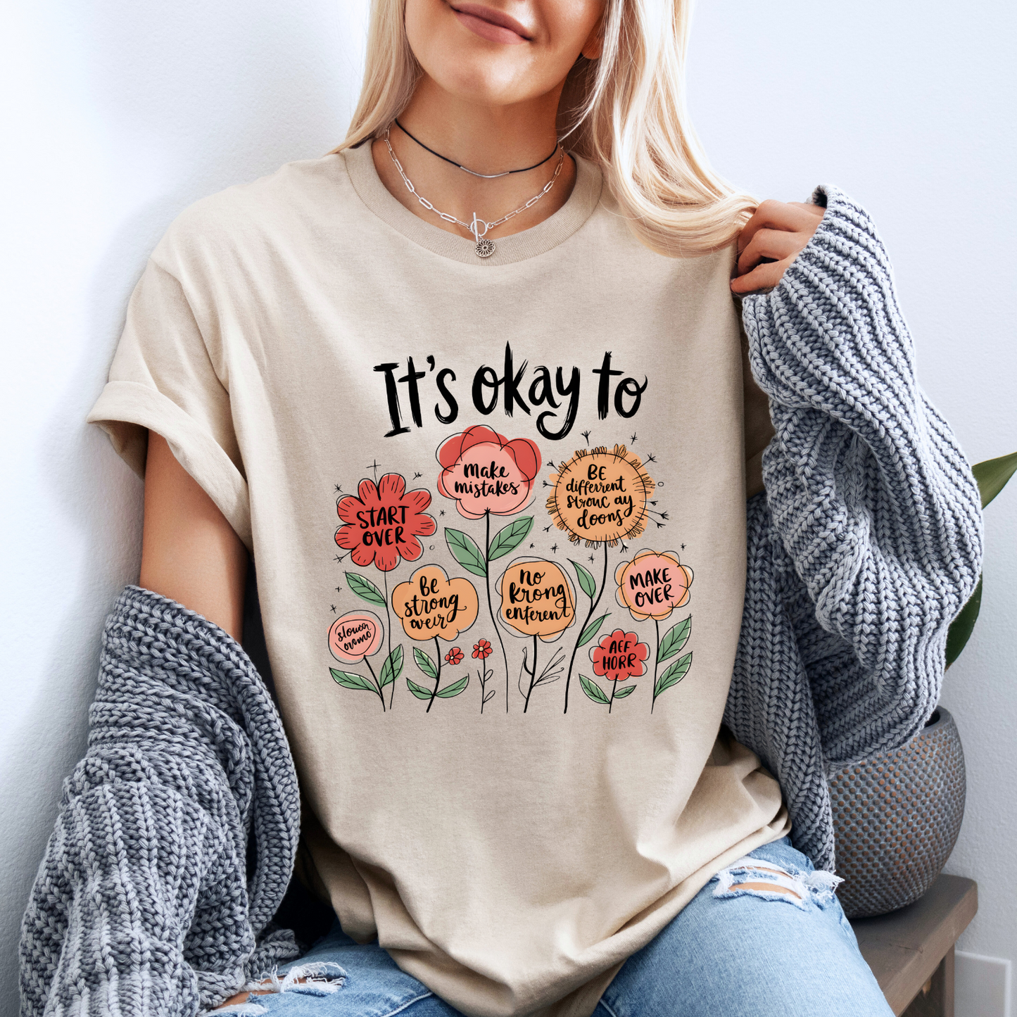 🌷It’s Okay To Bloom Affirmation✨💖
100% Organic Cotton T-Shirt