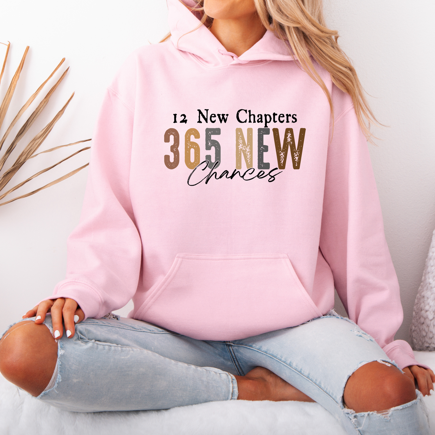 ✨📖 12 New Chapters, 365 New Chances Luxuriously Thick Hoodie✨